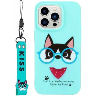 iPhone 14 Pro Fleksibelt Plast Bagside Cover - Hund
