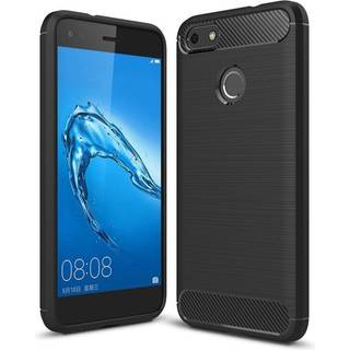 Huawei P9 Lite Mini Børstet TPU Cover - Sort