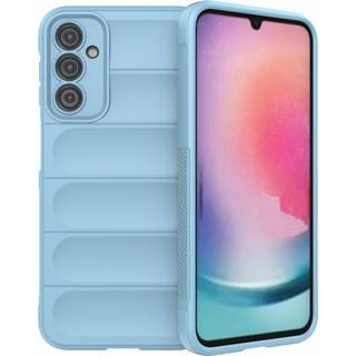 Samsung Galaxy A24 Fleksibelt Plastik Bagside Cover - Lyseblå