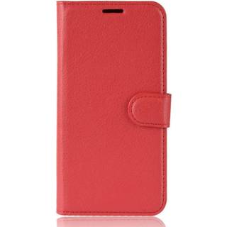 Nokia 2.3 Litchi Læder Cover m. Pung - Rød