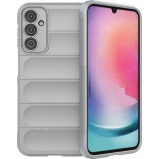Samsung Galaxy A24 Fleksibelt Plastik Bagside Cover - Grå