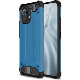 Xiaomi Mi 11 Armor Guard Håndværker Bagside Cover - Blå