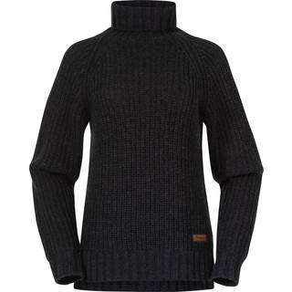 Bergans Women's Nordmarka Merino High Neck Jumper Dark Shadow Grey, L