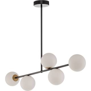 Hængelampe Gama 5 SIGMA, dæmpbar, Sort, Stue/spisestue, Metal, Moderne, kuglelampe