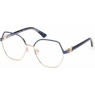 Guess GM0391 091 55 Briller Kvinder Blue - Matte Blue Gold - 55mm