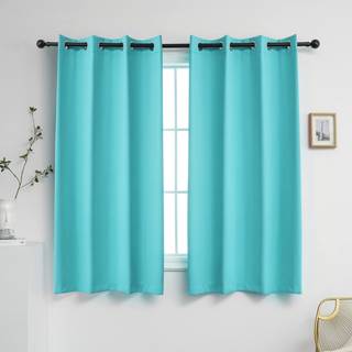 YGO Blackout Gardiner til sovev?relse Termisk isoleret vinduesgardinpaneler til stue 63 tommer lang v?relse m?rkere vinduesbehandling s?t 2 panel