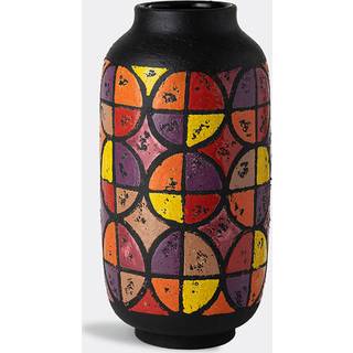 Nuove Forme Vases - 'Optical' vase in Brown, Multicolor Ceramic
