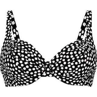 Rosa Faia Summer Dot Bikini Top - Black/White - E 40