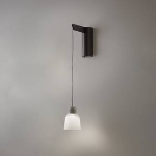 Bover LED væglampe Drip A/01, Sort, Gangområde, Metal, Design