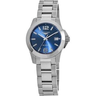Longines L3.377.4.96.6 Conquest Blå/Stål Ø34 mm
