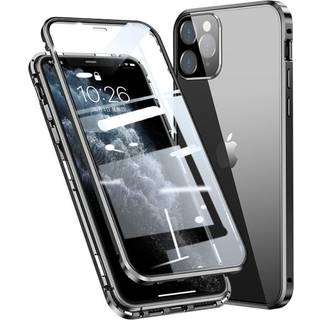 iPhone 11 Pro Max 360⁰ Magnetisk Cover m. Glas Bagside & Forside - Sort