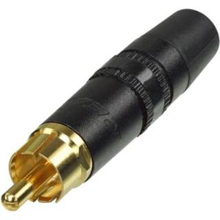 Neutrik Stikprop RCA i metal Han - Sort
