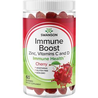 SWANSON Immune Boost med hindbærsmag, 60 gummibamser