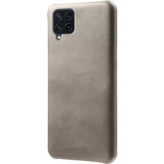 Samsung Galaxy M32 / M22 Læderbetrukket Cover - Grå