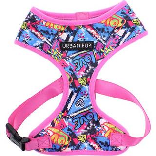 Urban Pup Harness - Pink Graffiti / L