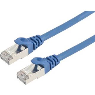 Prokord CAT 6a Kabel med afskærmning med folie og kobberfletning (SFTP 20m Netværkskabel Blå --> På fjernlager, levevering hos dig 17-10-2026