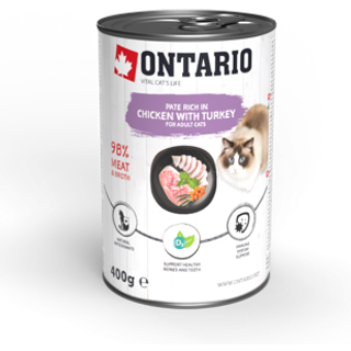 Ontario dåse. Kylling med kalkun smagt til med havtorn 400g