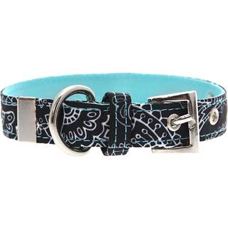 Urban Pup Halsbånd - Black & Blue Paisley / S