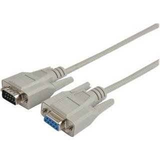 Prokord Serielforlængerkabel 1m. Db9 Db9 Beige