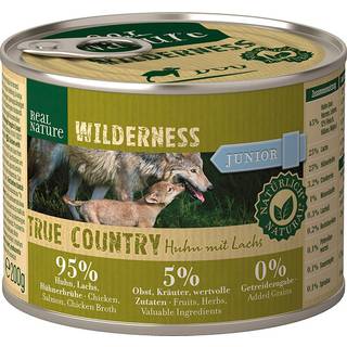 REAL NATURE Junior Wilderness True Country kylling & laks 200 g
