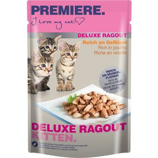 Kitten Deluxe Ragout, pouch fjerkræ 85 g