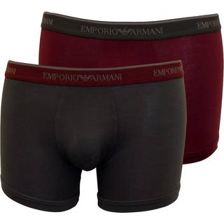 ARMANI 2 PACK BOXERSHORTS Bordeaux og sort Large