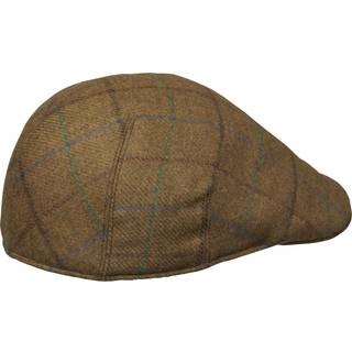 Chevalier Dalton Tweed Sixpence Cap Oak Brown Checked 59