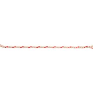 Kordel natur Streifen rot 2m - Rot