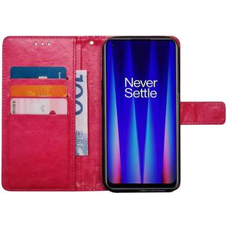 Wallet cover 3-kort OnePlus Nord CE 2 5G - Rød