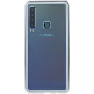 Samsung Galaxy A9 (2018) Magnetisk Cover m. Glasbagside - Hvid