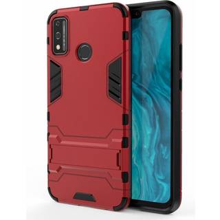 Huawei Honor 9X Håndværker Case m. Kickstand - Rød