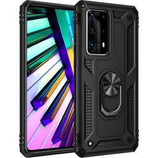Huawei P40 Armor Håndværker Case m. Kickstand Sort