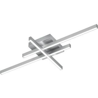 Feli LED-loftlampe med tre profiler, nikkel