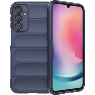 Samsung Galaxy A24 Fleksibelt Plastik Cover - Mørkeblå
