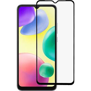 Xiaomi Redmi 10A Hærdet Glas - Full Fit Skærmbeskyttelse - Gennemsigtig / Sort Kant