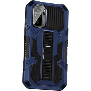 Xiaomi Poco M5S / Redmi Note 10S Håndværker Cover m. Diskret Kickstand - Blå / Sort