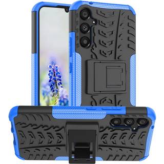 Samsung Galaxy A34 (5G) Cool Tyre Håndværker Bagside Cover m. Stander - Sort / Blå
