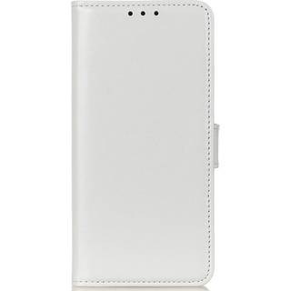 Samsung Galaxy M11 Læder Flip Cover m. Pung & Ståfunktion - Hvid