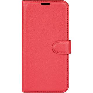 Samsung Galaxy A03 Litchi imiteret Læder Cover m. Pung - Rød