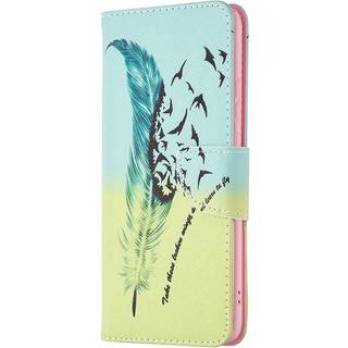 Samsung Galaxy A03 Cover m. Pung i Læder - Fjer & Fugle