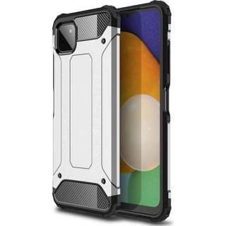 Samsung Galaxy A22 (5G) Armor Guard Håndværker Bagside Cover - Sølv