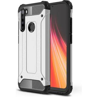 Xiaomi Redmi Note 8 Håndværker Cover - Sølv - Armor Guard