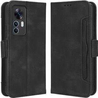 Xiaomi 12T/12T Pro Pung Cover med Kortholder - Sort