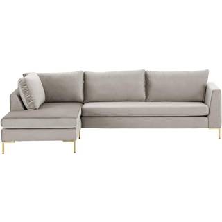 Ribsfløjlhjørnesofa Luna