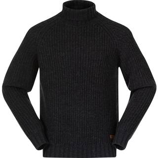 Bergans Men's Nordmarka Merino High Neck Jumper Dark Shadow Grey, XL