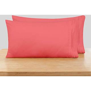 Nestl Coral Pink Pillow Cases Queen Størrelse Sæt med 2 Soft Queen Pillow Case 1800 Microfiber Queen Pillow Cases 2 Pillowcases Dronning Konvolut