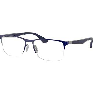 Ray - Ban Unisex RX6335 2947 Optiske stel Metal Blå Transparent Firkantet Normal