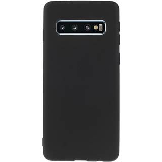 Anti-Fingeraftryk Mat Samsung Galaxy S10 TPU Cover - Sort