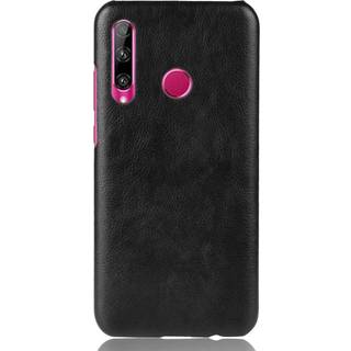 Honor 20 Lite Litchi Tekstur Plastik Cover - Sort