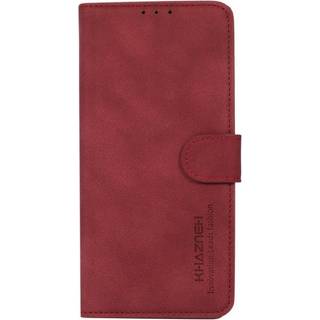 Asus ROG Phone 5 Khazneh Flip Læder Cover m. Pung - Stof-Tekstur - Rød